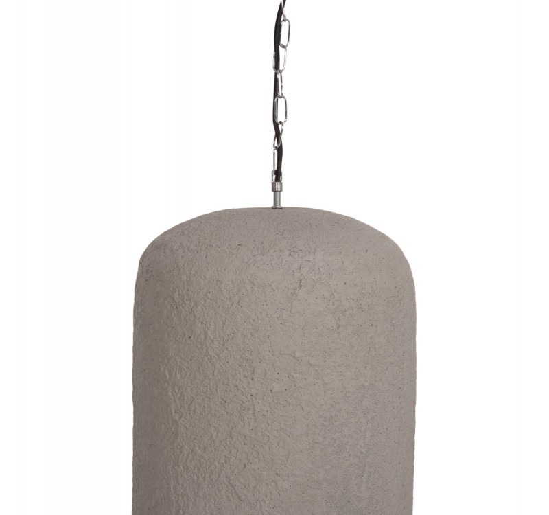 ΦΩΤΙΣΤΙΚΟ ΟΡΟΦΗΣ ΚΡΕΜΑΣΤΟ LOGKY HM4704.03L--FIBER CEMENT ΓΚΡΙ 35x35x67Υεκ