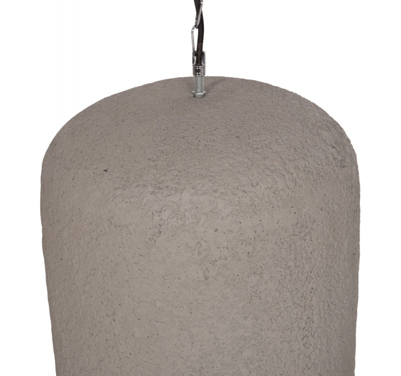 ΦΩΤΙΣΤΙΚΟ ΟΡΟΦΗΣ ΚΡΕΜΑΣΤΟ LOGKY HM4704.03L--FIBER CEMENT ΓΚΡΙ 35x35x67Υεκ