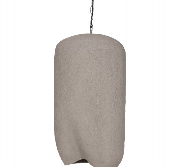 ΦΩΤΙΣΤΙΚΟ ΟΡΟΦΗΣ ΚΡΕΜΑΣΤΟ LOGKY HM4704.03L--FIBER CEMENT ΓΚΡΙ 35x35x67Υεκ