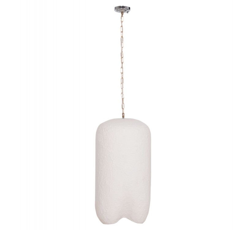 ΦΩΤΙΣΤΙΚΟ ΟΡΟΦΗΣ ΚΡΕΜΑΣΤΟ LOGKY HM4704.02L--FIBER CEMENT ΛΕΥΚΟ 35x35x67Υεκ