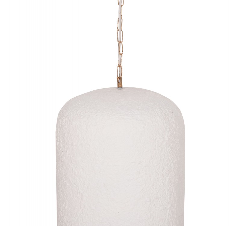 ΦΩΤΙΣΤΙΚΟ ΟΡΟΦΗΣ ΚΡΕΜΑΣΤΟ LOGKY HM4704.02L--FIBER CEMENT ΛΕΥΚΟ 35x35x67Υεκ