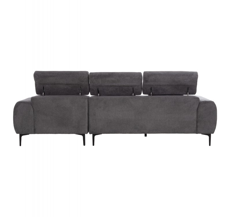 ΚΑΝΑΠΕΣ ΔΕΞΙΑ ΓΩΝΙΑ DIVYA HM3267.12R ΓΚΡΙ ΥΦΑΣΜΑ 260x100-174x104Υεκ.