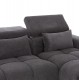 ΚΑΝΑΠΕΣ ΔΕΞΙΑ ΓΩΝΙΑ DIVYA HM3267.12R ΓΚΡΙ ΥΦΑΣΜΑ 260x100-174x104Υεκ.