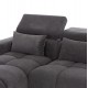 ΚΑΝΑΠΕΣ ΑΡΙΣΤΕΡΗ ΓΩΝΙΑ DIVYA HM3267.12L ΓΚΡΙ ΥΦΑΣΜΑ 260x100-174x104Υεκ.