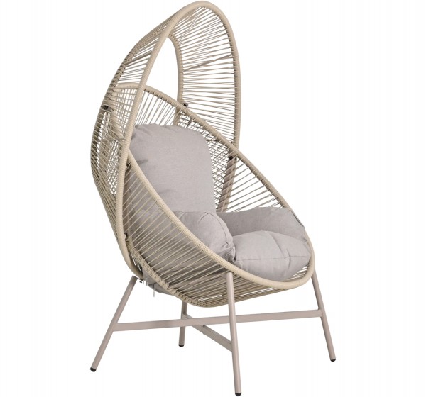 ΠΟΛΥΘΡΟΝΑ-ΦΩΛΙΑ RULER HM6506.02 ΜΟΚΑ ΜΕΤΑΛΛΟ-P.E.RATTAN--ΓΚΡΙ ΜΑΞΙΛΑΡΙΑ 90x85x154Υεκ
