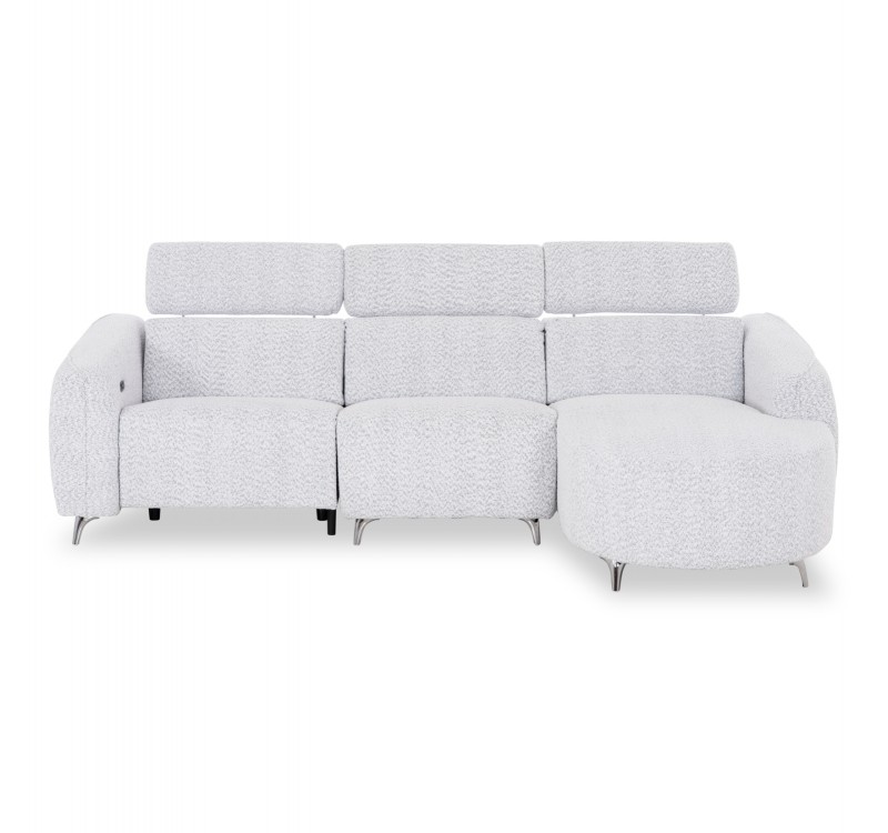 ΚΑΝΑΠΕΣ ΔΕΞΙΑ ΓΩΝΙΑ 3Θ ΜΕ RECLINE VALENTE HM3317.01R ΑΝΟΙΧΤΟ ΓΚΡΙ ΥΦΑΣΜΑ 275x160x104Yεκ