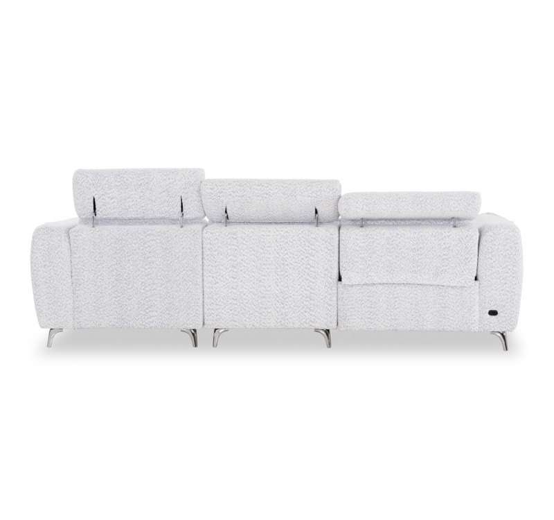 ΚΑΝΑΠΕΣ ΔΕΞΙΑ ΓΩΝΙΑ 3Θ ΜΕ RECLINE VALENTE HM3317.01R ΑΝΟΙΧΤΟ ΓΚΡΙ ΥΦΑΣΜΑ 275x160x104Yεκ