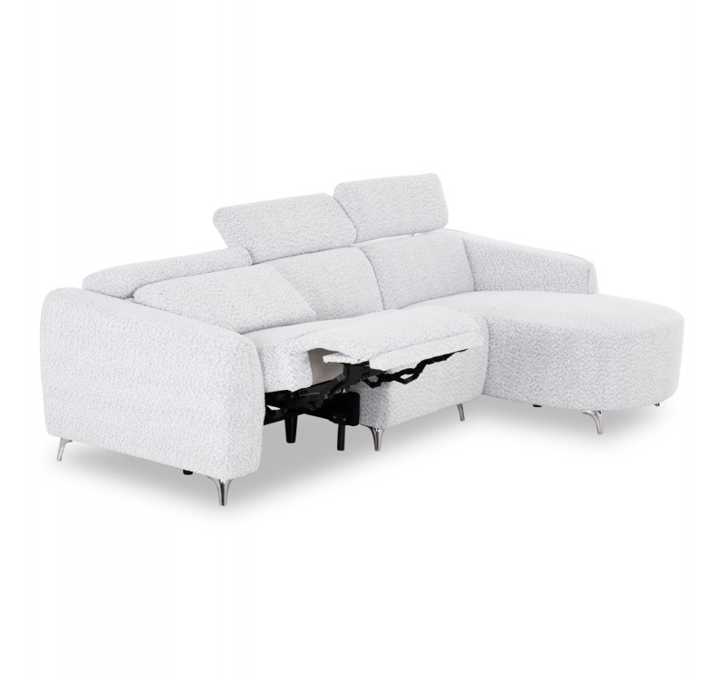 ΚΑΝΑΠΕΣ ΔΕΞΙΑ ΓΩΝΙΑ 3Θ ΜΕ RECLINE VALENTE HM3317.01R ΑΝΟΙΧΤΟ ΓΚΡΙ ΥΦΑΣΜΑ 275x160x104Yεκ