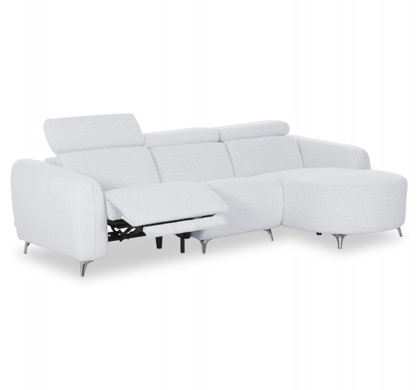ΚΑΝΑΠΕΣ ΔΕΞΙΑ ΓΩΝΙΑ 3Θ ΜΕ RECLINE VALENTE HM3317.01R ΑΝΟΙΧΤΟ ΓΚΡΙ ΥΦΑΣΜΑ 275x160x104Yεκ