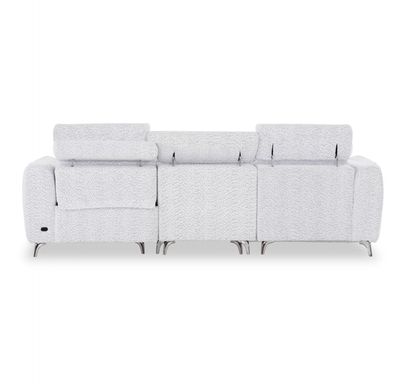 ΚΑΝΑΠΕΣ ΑΡΙΣΤΕΡΗ ΓΩΝΙΑ 3Θ ΜΕ RECLINE VALENTE HM3317.01L ΑΝΟΙΧΤΟ ΓΚΡΙ ΥΦΑΣΜΑ 275x160x104Yεκ