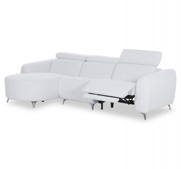 ΚΑΝΑΠΕΣ ΑΡΙΣΤΕΡΗ ΓΩΝΙΑ 3Θ ΜΕ RECLINE VALENTE HM3317.01L ΑΝΟΙΧΤΟ ΓΚΡΙ ΥΦΑΣΜΑ 275x160x104Yεκ