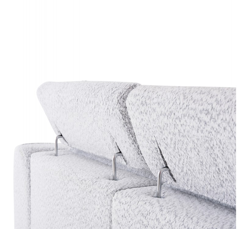 ΚΑΝΑΠΕΣ ΑΡΙΣΤΕΡΗ ΓΩΝΙΑ 3Θ ΜΕ RECLINE VALENTE HM3317.01L ΑΝΟΙΧΤΟ ΓΚΡΙ ΥΦΑΣΜΑ 275x160x104Yεκ