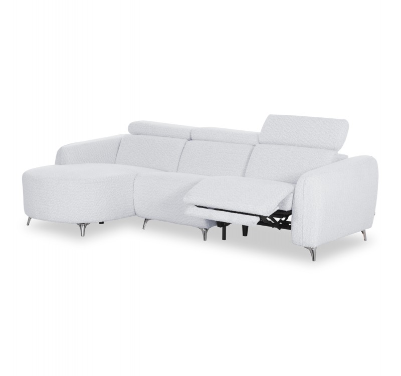ΚΑΝΑΠΕΣ ΑΡΙΣΤΕΡΗ ΓΩΝΙΑ 3Θ ΜΕ RECLINE VALENTE HM3317.01L ΑΝΟΙΧΤΟ ΓΚΡΙ ΥΦΑΣΜΑ 275x160x104Yεκ