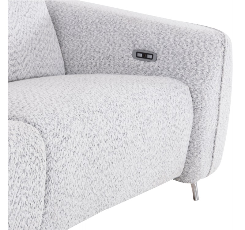 ΚΑΝΑΠΕΣ ΑΡΙΣΤΕΡΗ ΓΩΝΙΑ 3Θ ΜΕ RECLINE VALENTE HM3317.01L ΑΝΟΙΧΤΟ ΓΚΡΙ ΥΦΑΣΜΑ 275x160x104Yεκ