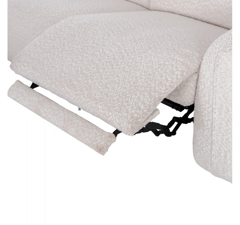 ΚΑΝΑΠΕΣ ΑΡΙΣΤΕΡΗ ΓΩΝΙΑ 3Θ ΜΕ RECLINE VALENTE HM3317.02L ΜΠΕΖ ΥΦΑΣΜΑ 275x160x104Yεκ