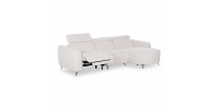ΚΑΝΑΠΕΣ ΔΕΞΙΑ ΓΩΝΙΑ 3Θ ΜΕ RECLINE VALENTE HM3317.02R ΜΠΕΖ ΥΦΑΣΜΑ 275x160x104Yεκ