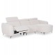 ΚΑΝΑΠΕΣ ΔΕΞΙΑ ΓΩΝΙΑ 3Θ ΜΕ RECLINE VALENTE HM3317.02R ΜΠΕΖ ΥΦΑΣΜΑ 275x160x104Yεκ