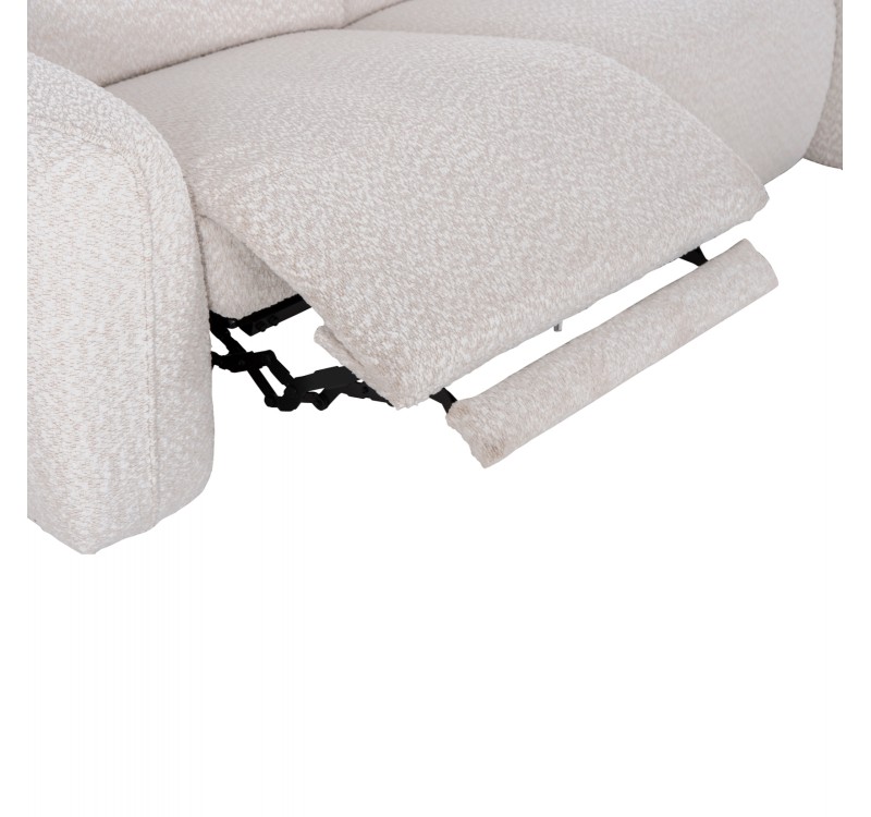ΚΑΝΑΠΕΣ ΔΕΞΙΑ ΓΩΝΙΑ 3Θ ΜΕ RECLINE VALENTE HM3317.02R ΜΠΕΖ ΥΦΑΣΜΑ 275x160x104Yεκ