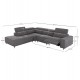ΚΑΝΑΠΕΣ ΑΡΙΣΤΕΡΗ ΓΩΝΙΑ 5Θ ΜΕ RECLINE LUNARIS HM3316.01L ΓΚΡΙ ΥΦΑΣΜΑ 307x267x94Yεκ