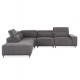 ΚΑΝΑΠΕΣ ΑΡΙΣΤΕΡΗ ΓΩΝΙΑ 5Θ ΜΕ RECLINE LUNARIS HM3316.01L ΓΚΡΙ ΥΦΑΣΜΑ 307x267x94Yεκ