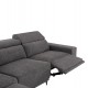 ΚΑΝΑΠΕΣ ΑΡΙΣΤΕΡΗ ΓΩΝΙΑ 5Θ ΜΕ RECLINE LUNARIS HM3316.01L ΓΚΡΙ ΥΦΑΣΜΑ 307x267x94Yεκ