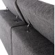 ΚΑΝΑΠΕΣ ΑΡΙΣΤΕΡΗ ΓΩΝΙΑ 5Θ ΜΕ RECLINE LUNARIS HM3316.01L ΓΚΡΙ ΥΦΑΣΜΑ 307x267x94Yεκ
