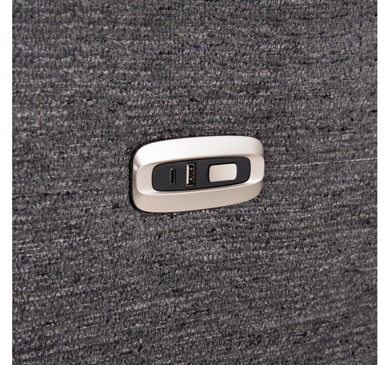 ΚΑΝΑΠΕΣ ΑΡΙΣΤΕΡΗ ΓΩΝΙΑ 5Θ ΜΕ RECLINE LUNARIS HM3316.01L ΓΚΡΙ ΥΦΑΣΜΑ 307x267x94Yεκ
