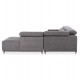 ΚΑΝΑΠΕΣ ΔΕΞΙΑ ΓΩΝΙΑ 5Θ ΜΕ RECLINE LUNARIS HM3316.01R ΓΚΡΙ ΥΦΑΣΜΑ 307x267x94Yεκ