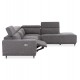 ΚΑΝΑΠΕΣ ΔΕΞΙΑ ΓΩΝΙΑ 5Θ ΜΕ RECLINE LUNARIS HM3316.01R ΓΚΡΙ ΥΦΑΣΜΑ 307x267x94Yεκ