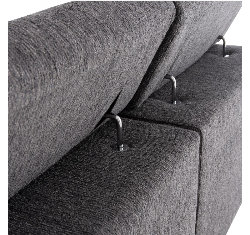 ΚΑΝΑΠΕΣ ΔΕΞΙΑ ΓΩΝΙΑ 5Θ ΜΕ RECLINE LUNARIS HM3316.01R ΓΚΡΙ ΥΦΑΣΜΑ 307x267x94Yεκ
