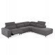 ΚΑΝΑΠΕΣ ΔΕΞΙΑ ΓΩΝΙΑ 5Θ ΜΕ RECLINE LUNARIS HM3316.01R ΓΚΡΙ ΥΦΑΣΜΑ 307x267x94Yεκ