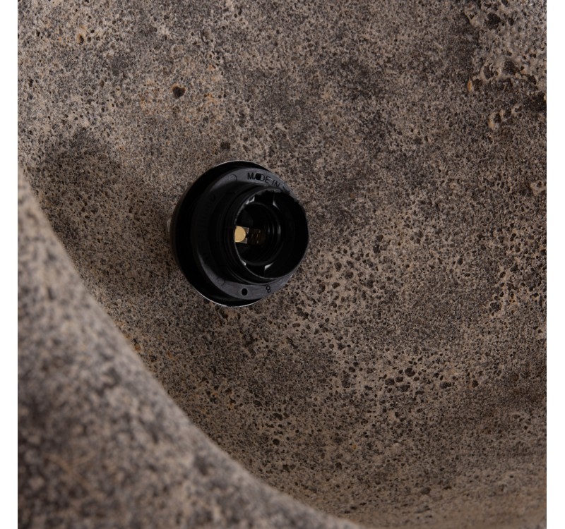 ΦΩΤΙΣΤΙΚΟ ΟΡΟΦΗΣ ΜΕ ΟΨΗ ΠΕΤΡΑΣ STONER (M) HM4418.04 ΓΚΡΙ--55x45x40Υεκ.