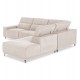 ΚΑΝΑΠΕΣ ΔΕΞΙΑ ΓΩΝΙΑ 5Θ ΜΕ RECLINE LUNARIS HM3316.02R ΕΚΡΟΥ ΥΦΑΣΜΑ 307x267x94Yεκ