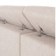 ΚΑΝΑΠΕΣ ΔΕΞΙΑ ΓΩΝΙΑ 5Θ ΜΕ RECLINE LUNARIS HM3316.02R ΕΚΡΟΥ ΥΦΑΣΜΑ 307x267x94Yεκ