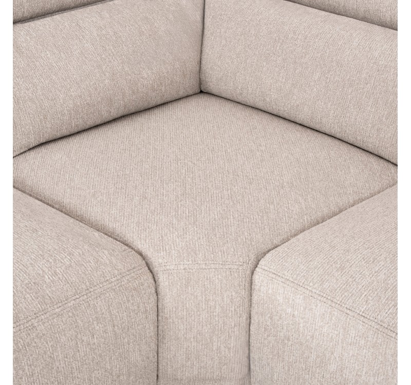 ΚΑΝΑΠΕΣ ΑΡΙΣΤΕΡΗ ΓΩΝΙΑ 5Θ ΜΕ RECLINE LUNARIS HM3316.02L ΕΚΡΟΥ ΥΦΑΣΜΑ 307x267x94Yεκ