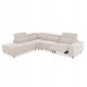 ΚΑΝΑΠΕΣ ΑΡΙΣΤΕΡΗ ΓΩΝΙΑ 5Θ ΜΕ RECLINE LUNARIS HM3316.02L ΕΚΡΟΥ ΥΦΑΣΜΑ 307x267x94Yεκ