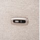 ΚΑΝΑΠΕΣ ΑΡΙΣΤΕΡΗ ΓΩΝΙΑ 5Θ ΜΕ RECLINE LUNARIS HM3316.02L ΕΚΡΟΥ ΥΦΑΣΜΑ 307x267x94Yεκ