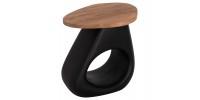 ΒΟΗΘΗΤΙΚΟ ΤΡΑΠΕΖΙ AIDA HM4692.01 FIBER CEMENT ΜΑΥΡΟ--ΞΥΛΟ TEAK TOP 47x60x59Υεκ
