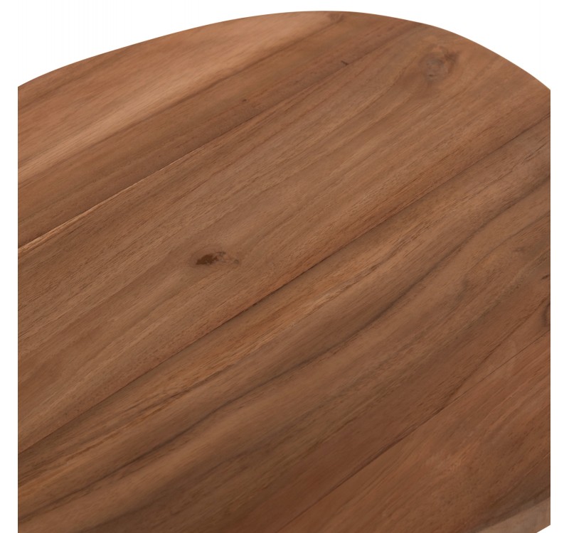 ΒΟΗΘΗΤΙΚΟ ΤΡΑΠΕΖΙ AIDA HM4692.02 FIBER CEMENT ΛΕΥΚΟ--ΞΥΛΟ TEAK TOP 47x60x59Υεκ