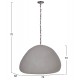 ΦΩΤΙΣΤΙΚΟ ΟΡΟΦΗΣ ΚΡΕΜΑΣΤΟ JAYLEN HM4703.03XL FIBER CEMENT ΓΚΡΙ 74x68x50-70Υεκ.