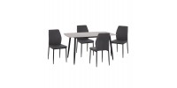 ΣΕΤ ΤΡΑΠΕΖΑΡΙΑΣ 5ΤΜΧ RAVEN HM10743 ΚΕΡΑΜΙΚΟ TOP ΓΚΡΙ ΜΑΡΜΑΡΟ--ΓΚΡΙ ΥΦΑΣΜΑ