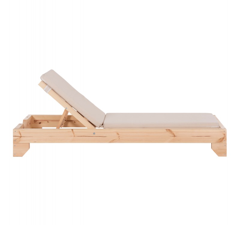 ΞΑΠΛΩΣΤΡΑ ΜΕ ΜΑΞΙΛΑΡΙ ΚΟΡΙΝΟΣ HM10775.60T ΞΥΛΟ ΠΕΥΚΟΥ--TEXTILENE ΜΠΕΖ 79x204x77Υεκ