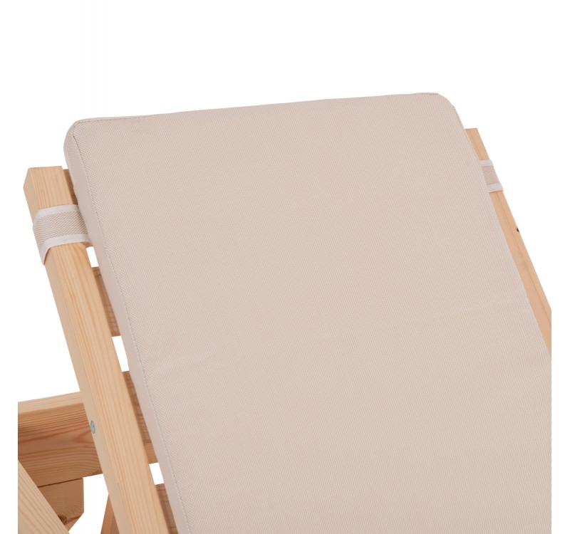 ΞΑΠΛΩΣΤΡΑ ΜΕ ΜΑΞΙΛΑΡΙ ΚΟΡΙΝΟΣ HM10775.60T ΞΥΛΟ ΠΕΥΚΟΥ--TEXTILENE ΜΠΕΖ 79x204x77Υεκ