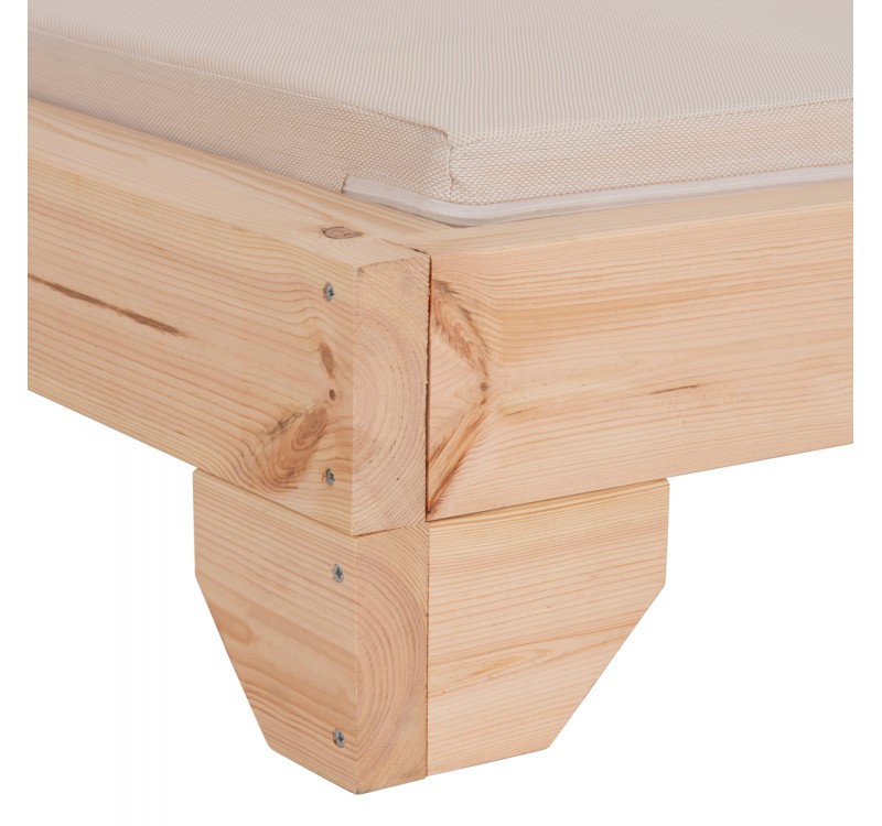 ΞΑΠΛΩΣΤΡΑ ΜΕ ΜΑΞΙΛΑΡΙ ΚΟΡΙΝΟΣ HM10775.60T ΞΥΛΟ ΠΕΥΚΟΥ--TEXTILENE ΜΠΕΖ 79x204x77Υεκ