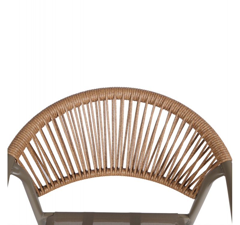 ΣΕΤ ΤΡΑΠΕΖΑΡΙΑΣ 5ΤΜΧ BRUNO HM10727.04 ΚΑΡΕΚΛΕΣ ΜΕΤΑΛΛΙΚΕΣ & ΤΡΑΠΕΖΙ 140x80εκ ΣΑΜΠΑΝΙ