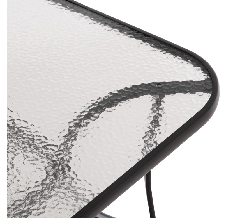 ΣΕΤ ΤΡΑΠΕΖΑΡΙΑΣ 5ΤΜΧ BRUNO HM10729.03 ΚΑΡΕΚΛΕΣ ΜΕΤΑΛΛΙΚΕΣ & ΤΡΑΠΕΖΙ 150x90εκ ΜΑΥΡΟ