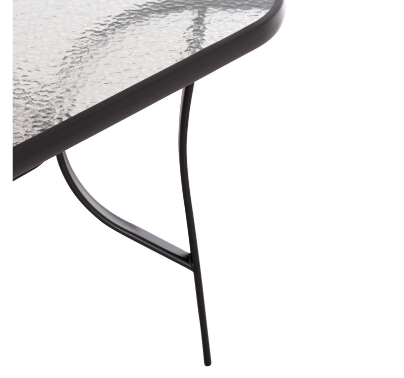 ΣΕΤ ΤΡΑΠΕΖΑΡΙΑΣ 5ΤΜΧ BRUNO HM10729.03 ΚΑΡΕΚΛΕΣ ΜΕΤΑΛΛΙΚΕΣ & ΤΡΑΠΕΖΙ 150x90εκ ΜΑΥΡΟ