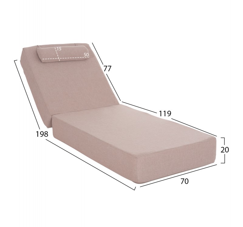 ΞΑΠΛΩΣΤΡΑ IKARIA HM10717.02 ΠΕΥΚΟ ΦΥΣΙΚΟ-OLEFIN ΣΕ ΜΠΕΖ-ΜΕ ΜΑΞΙΛΑΡΙ 20εκ.