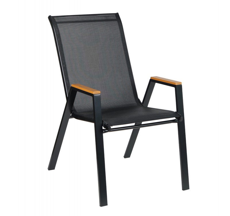 ΠΟΛΥΘΡΟΝΑ ΕΞ.ΧΩΡΟΥ LEONE HM6429.03 ΜΕΤΑΛΛΙΚΗ ΜΑΥΡΗ--TEXTILENE ΜΑΥΡΟ 54x74x91Υεκ