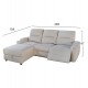 ΣΕΤ ΚΑΝΑΠΕΣ-ΠΟΛΥΘΡΟΝΑ RELAX SYNTHIA HM10735.01 ΜΠΕΖ ΥΦΑΣΜΑ-ΗΛΕΚΤΡΙΚΗ ΑΝΑΚΛΙΣΗ [L]